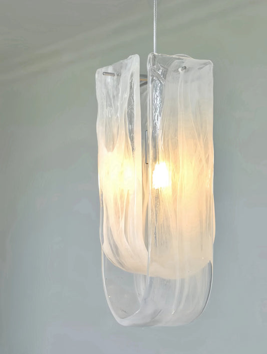 Postmodern Cloud Glass Hanging Light Indoor Art Decor Chandelier Dining Table Pendant Light Bedroom Parlor Cafe Warm Droplights