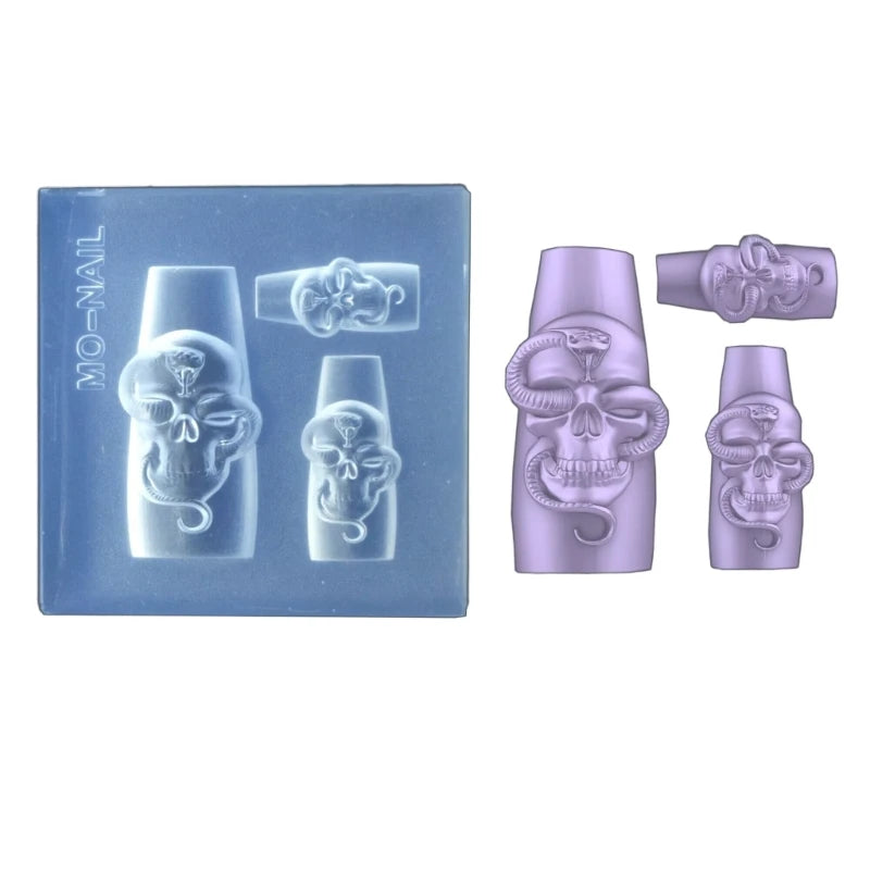 Butterfly- Embossing Silicone Mold Nail Art Carving Mold Suitable for Diy Nail Art Decor Supplies Nail Template Tool