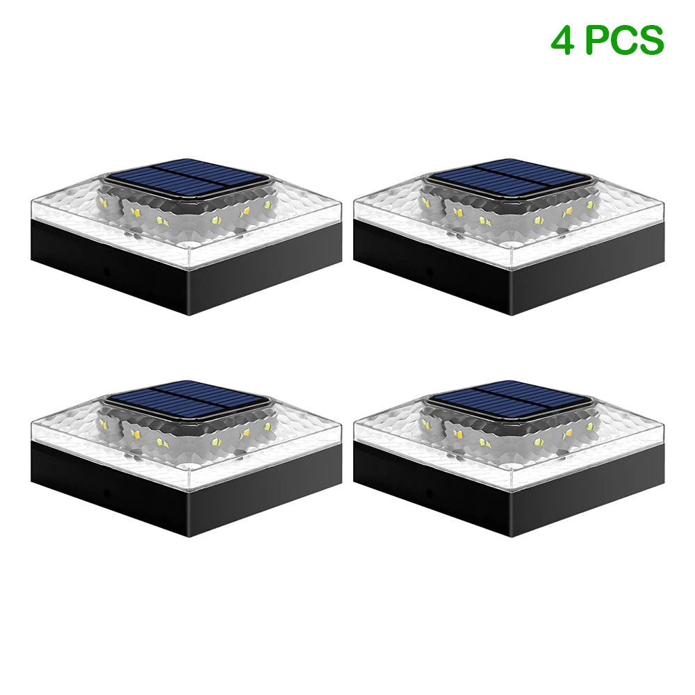 Newstyle Solar Post Cap Lights Outdoor LED Post Light IP65 Waterproof