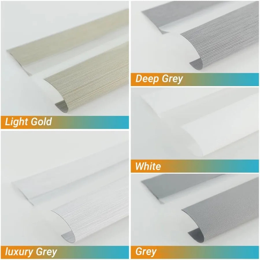Zebra Blinds Roller Shades Fabric Swatches Day and Night Shades Multicolor