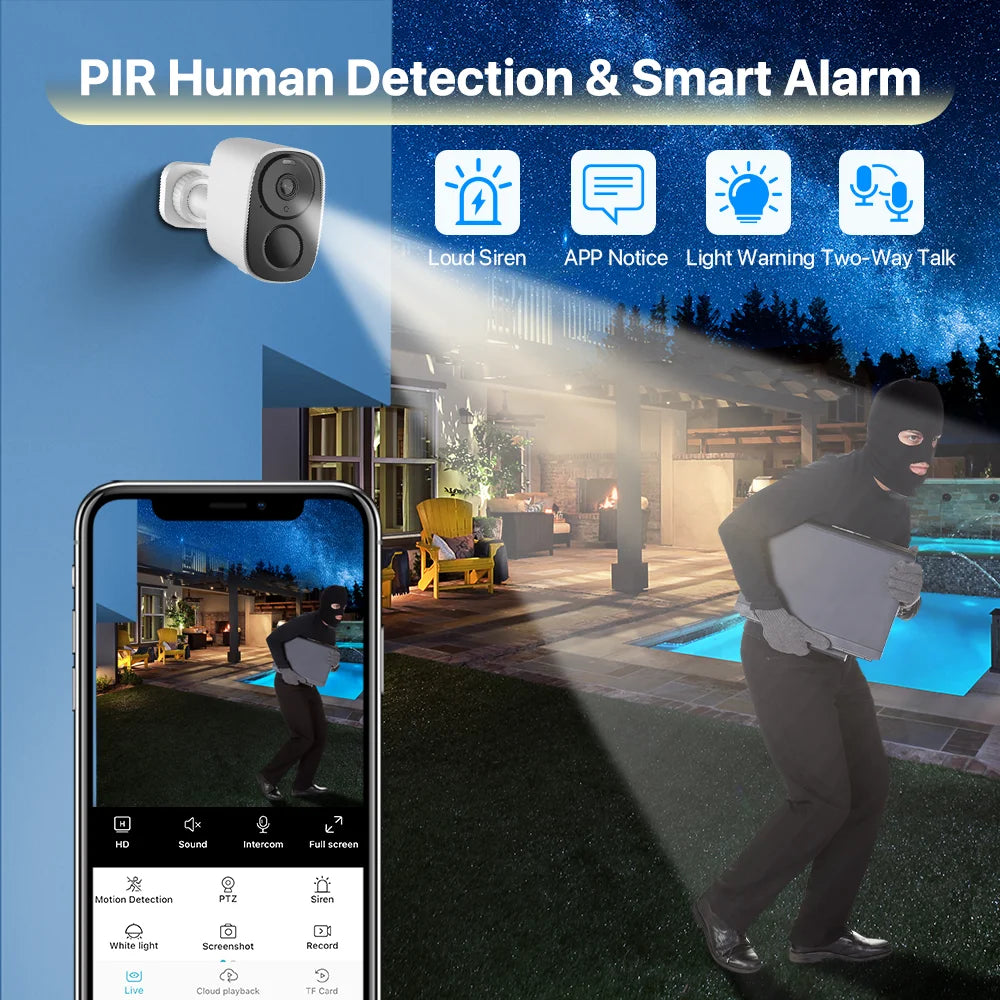 Vstarcam 2K Solar Wireless Outdoor Battery Powered Security Camera