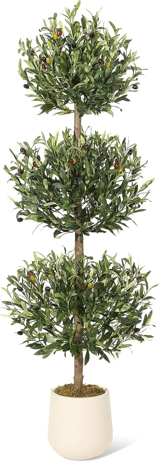 Studyset Olive Topiary Artificial Plant In Pot For Indoor Decor