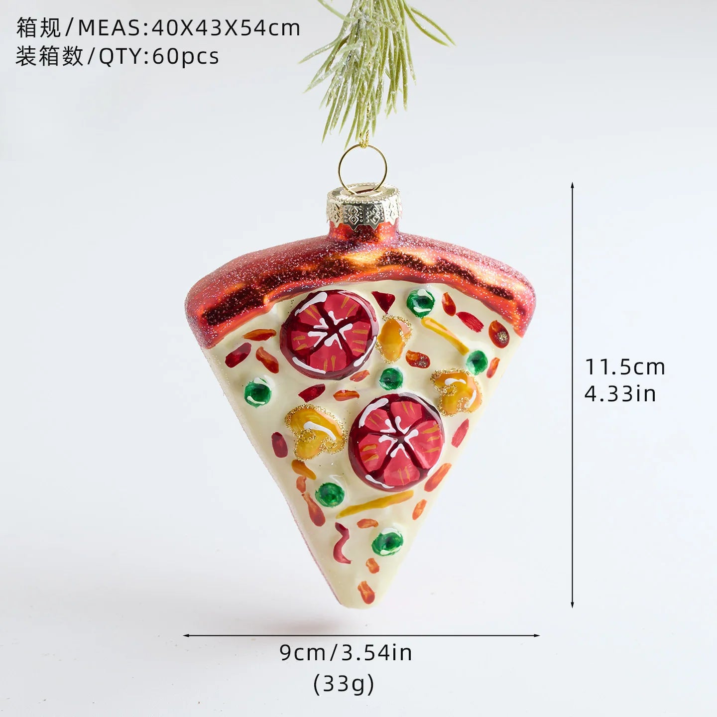 New Shaped Glass Christmas Ball Christmas Tree Pendant Colorful Macaron Cake Painted Ball Christmas Decorations