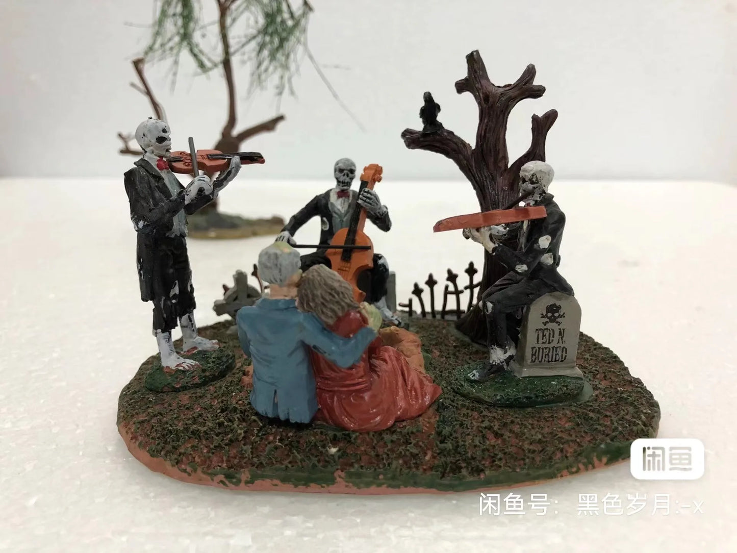 Halloween Decor Creative Halloween Scene Resin Ornaments Ghost Taking Pictures Figurine Garden Ornaments Home Decor Accessories