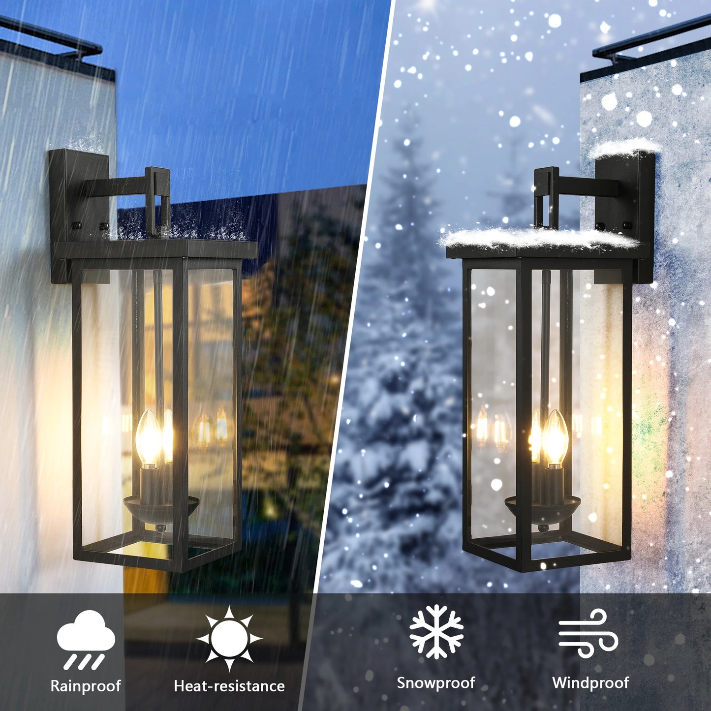 Arlgsite Outdoor Wall Lantern Dusk To Dawn Sensor Aluminum
