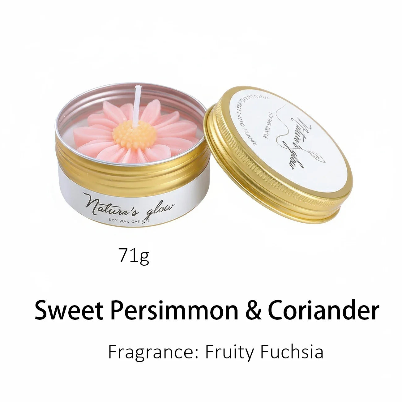 Feature Chamomile Scented Soy Candle Tin For Relaxation
