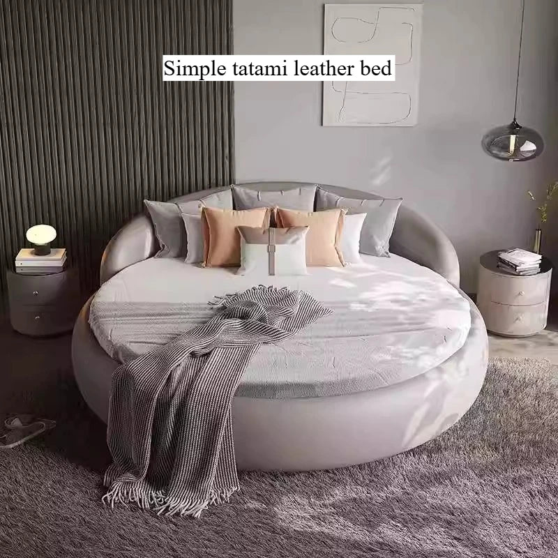 Nordic King Bed No Matress 220x220cm Kids Boys Lounge Bed Frames Full Size Camas De Matrimonio Dormitorio House Accessories