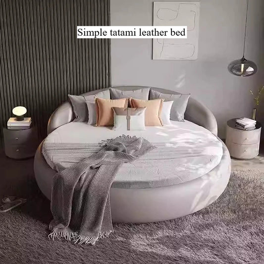 Nordic King Bed No Matress 220x220cm Kids Boys Lounge Bed Frames Full Size Camas De Matrimonio Dormitorio House Accessories