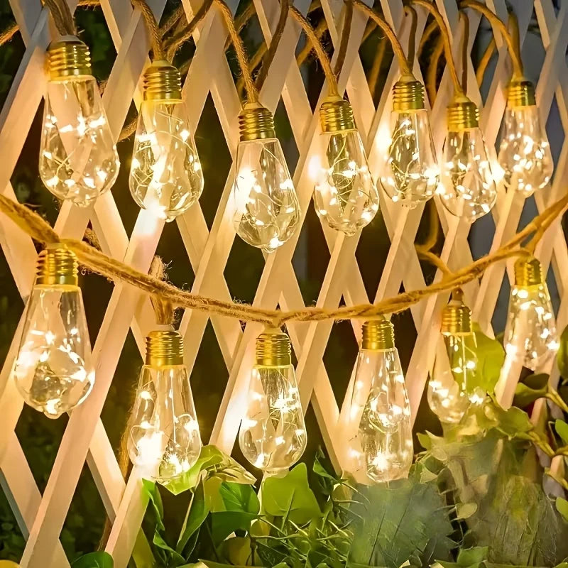 Solar Fairy Lights IP44 Waterproof Unbreakable Bulbs 8 Modes