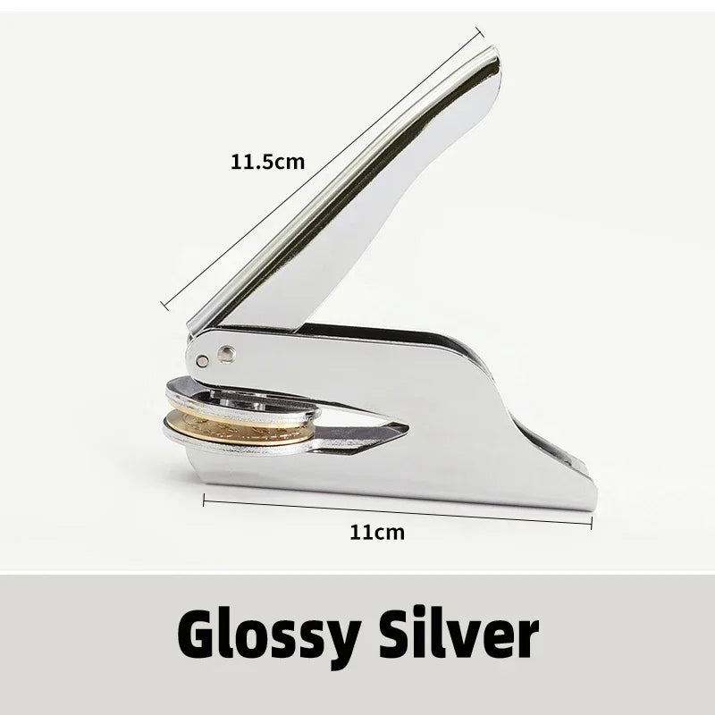 Logo Custom Seal Handheld Embosser Stamp for Diplomas and Awards