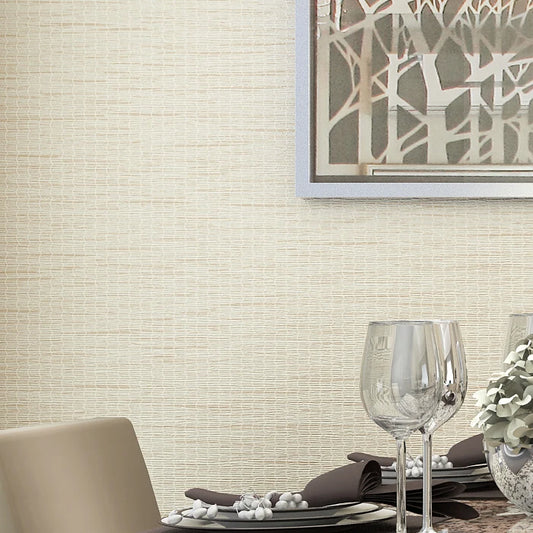 Modern Simple Solid Color Straw Linen Wallpaper Non-woven Grey Wall Paper Roll Living Room Bedroom TV Background Wall Home Decor