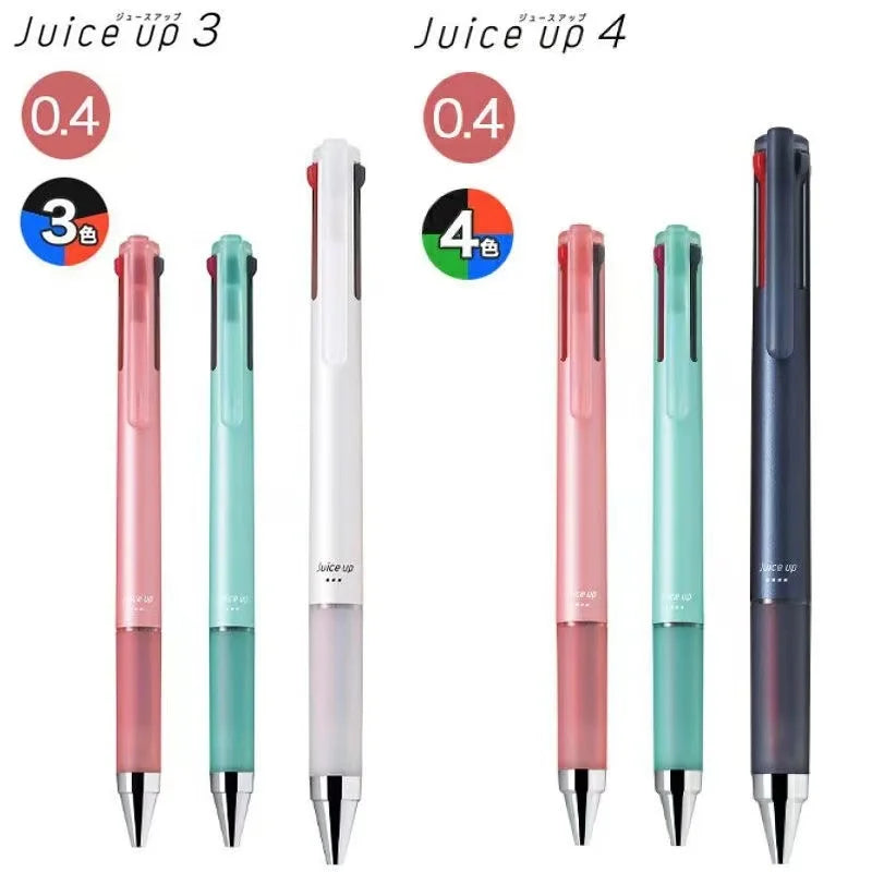 Japan Pilot JUICE UP Multifunctional Gel Pen 0.4MM 3Colors/4Colors Ballpoint Pens Back To School Office Statioinery Supplies