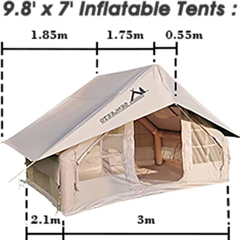 10‘ x 13’ Rainfly Fits for 6-8 People, Waterproof and Ultralight Survival Tent Shelter Awning Sunshade Cloth,Easy Set-Up Camping