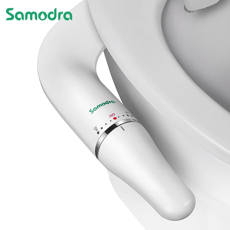 SAMODRA Slim Bidet Seat Attachment Adjustable Pressure