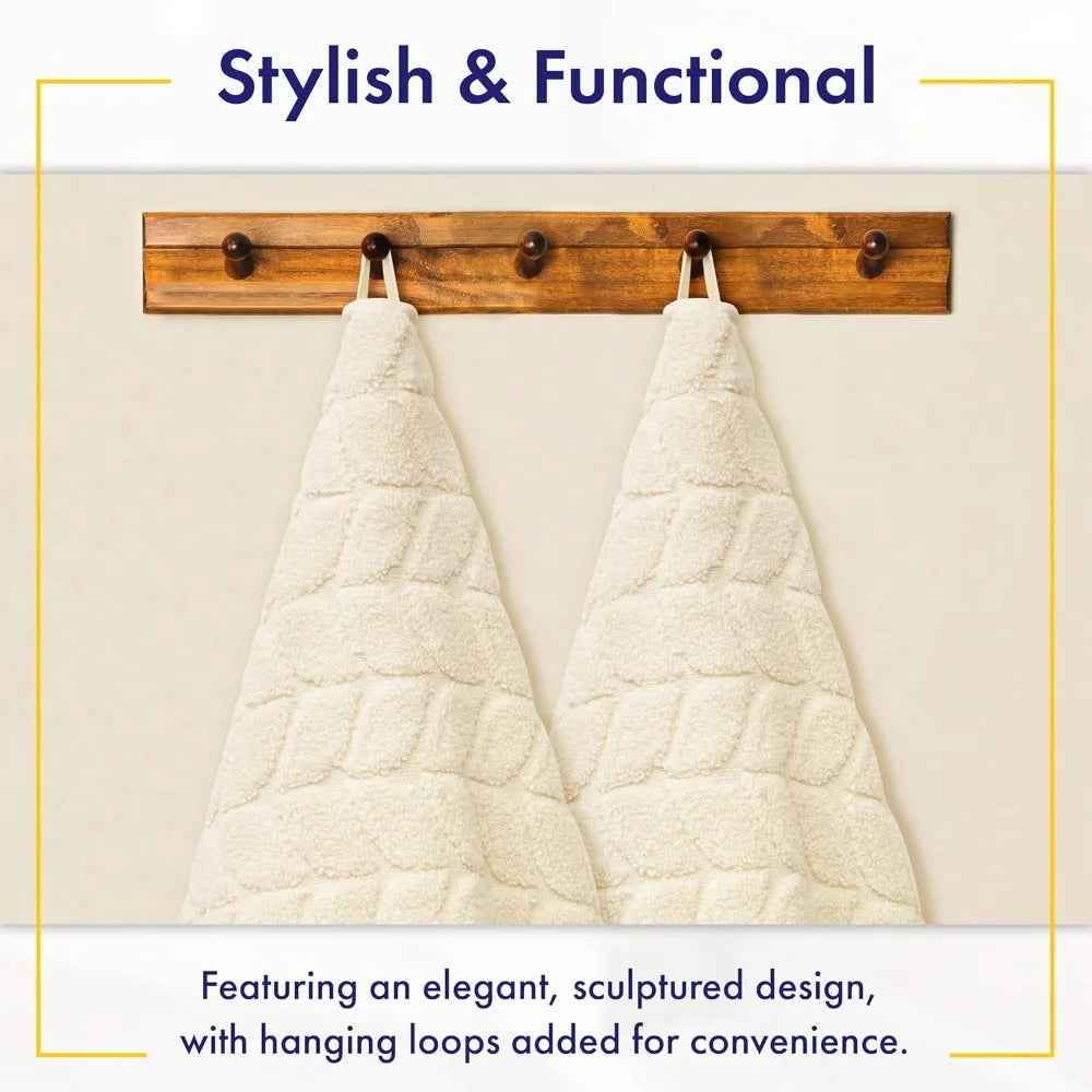 Soft & Stylish 700 GSM Luxury Bath Towels - 100% Zero-Twist, Long-Staple Cotton - Absorbent & Quick Drying - 6