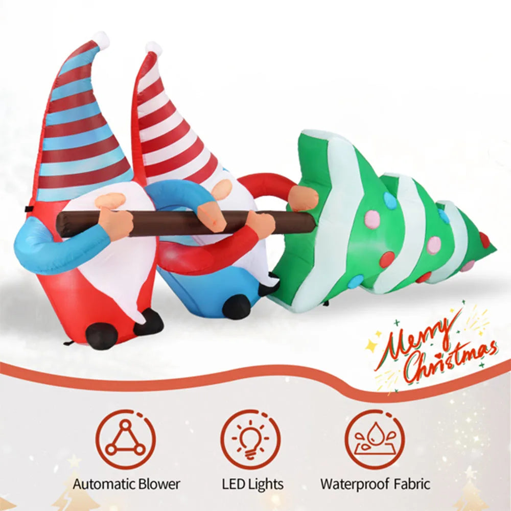 High-concerned Santa Inflatable LED Yard Decoration