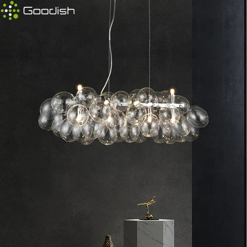 Modern Simplicity Grape Balloon-shaped LED Pendant Light Art Creative Indoor Lamps for Living Room Home Decoration Chandelier