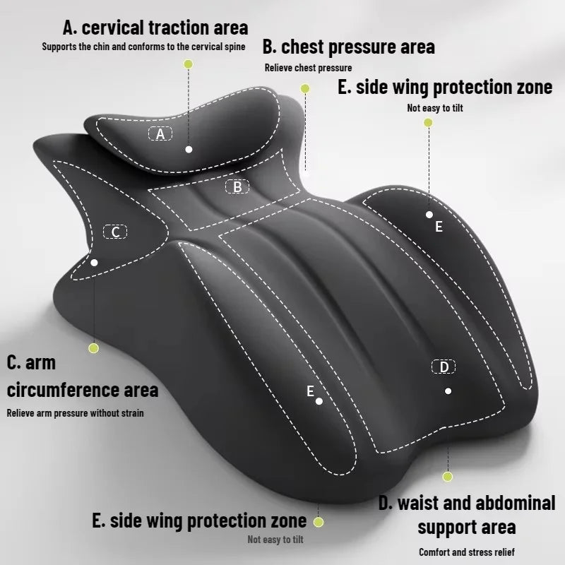 Bed Multi-functional Lying Pillow Comfortable Breathable And Bouncy Cushions Removable And Washable Massage Cushion Couple Use