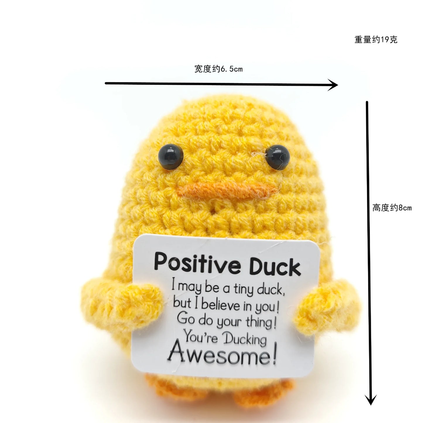 Positive Crochet Animals Christmas Birthday Gifts for Women Men Emotional Mom Dad Daughter Sister Friend Desk Home Fall Decor