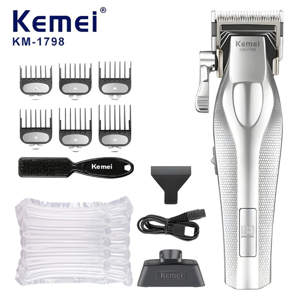 Kemei KM-3023 Professional Hair Clipper Rechargeable Set