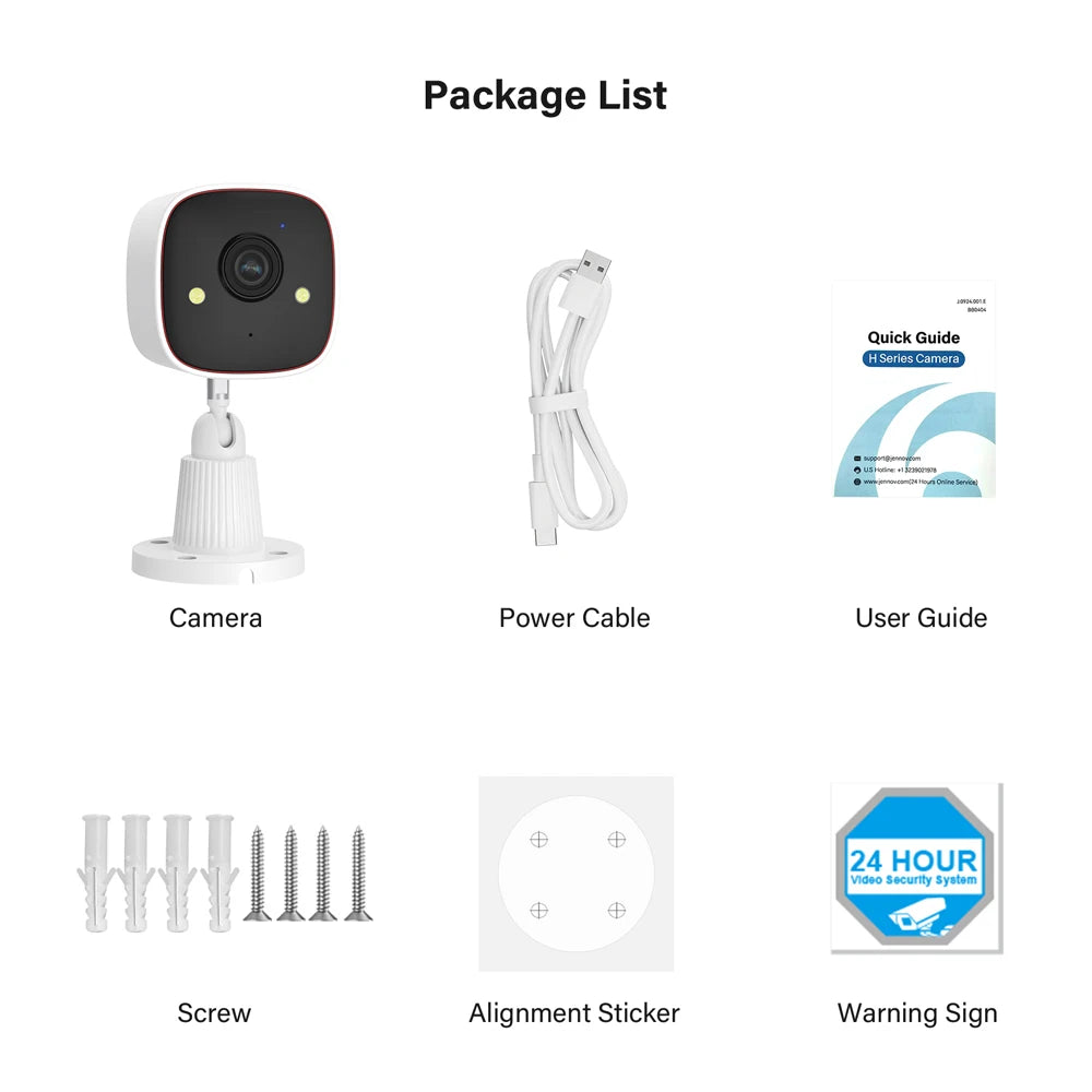 JENNOV 2K HD Wireless Security Camera IP66 Night Vision
