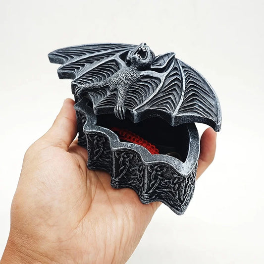 Silicone Mold Bat Jewelry Box DIY Halloween Decor Gypsum Craft Tools