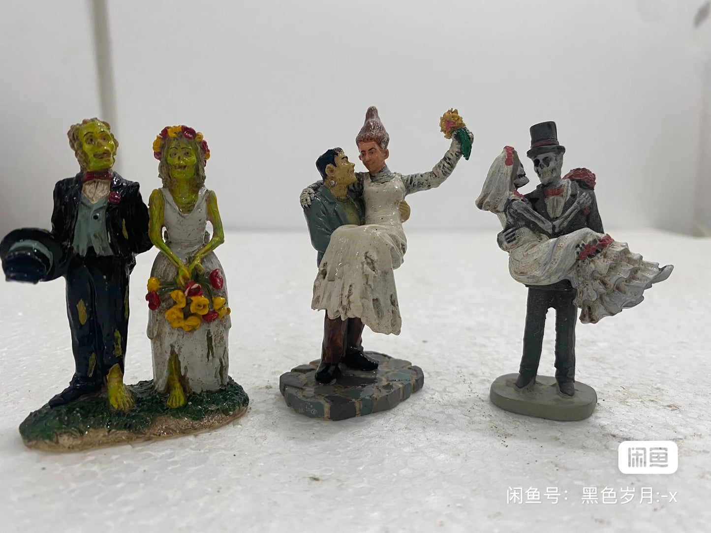 Halloween Decor Creative Halloween Scene Resin Ornaments Ghost Taking Pictures Figurine Garden Ornaments Home Decor Accessories
