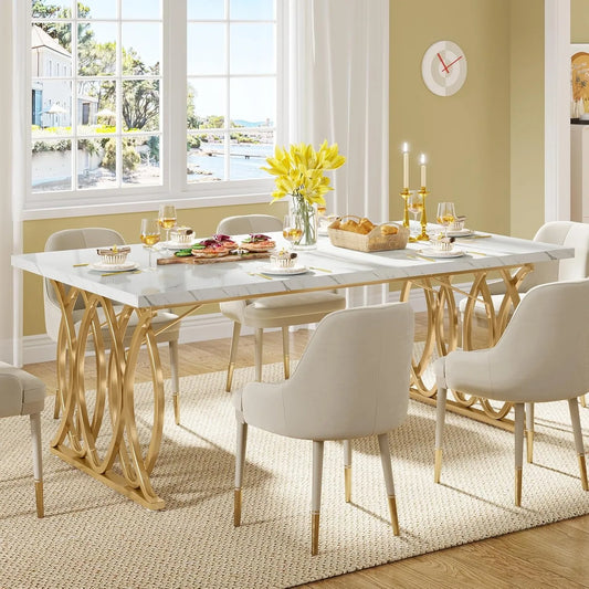 Little Tree Modern Dining Table Rectangular Kitchen