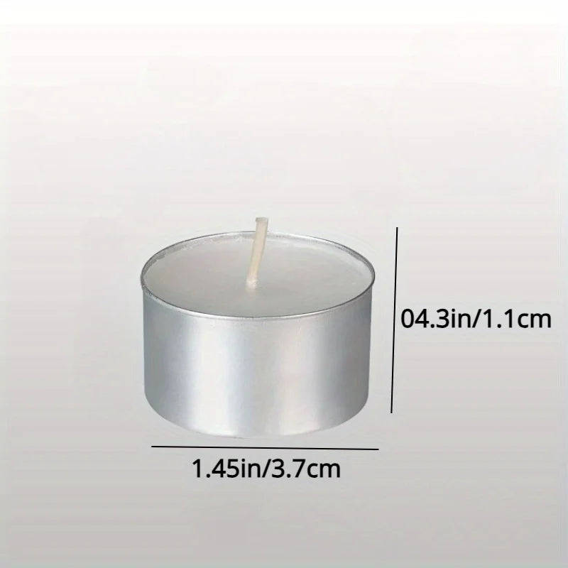 Unscented Tealight Candles , Smokeless Tea Light Candles, Votive Paraffin Candles with Cotton Wicks for Weddings, Home Decor