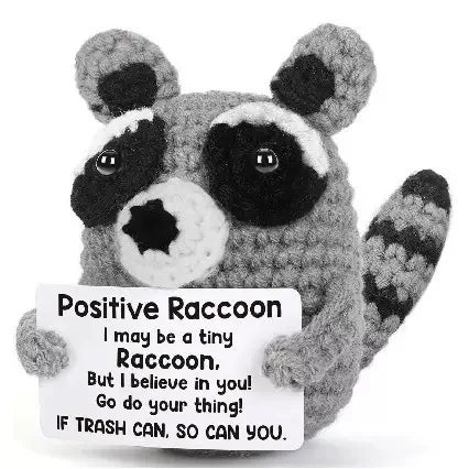 Positive Crochet Animals Christmas Birthday Gifts for Women Men Emotional Mom Dad Daughter Sister Friend Desk Home Fall Decor