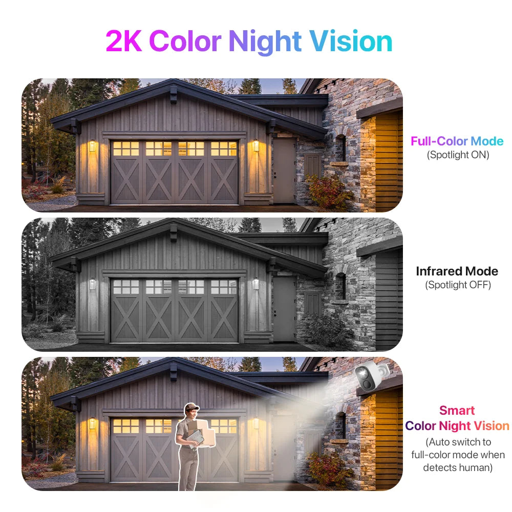 Vstarcam 2K Solar Wireless Outdoor Battery Powered Security Camera