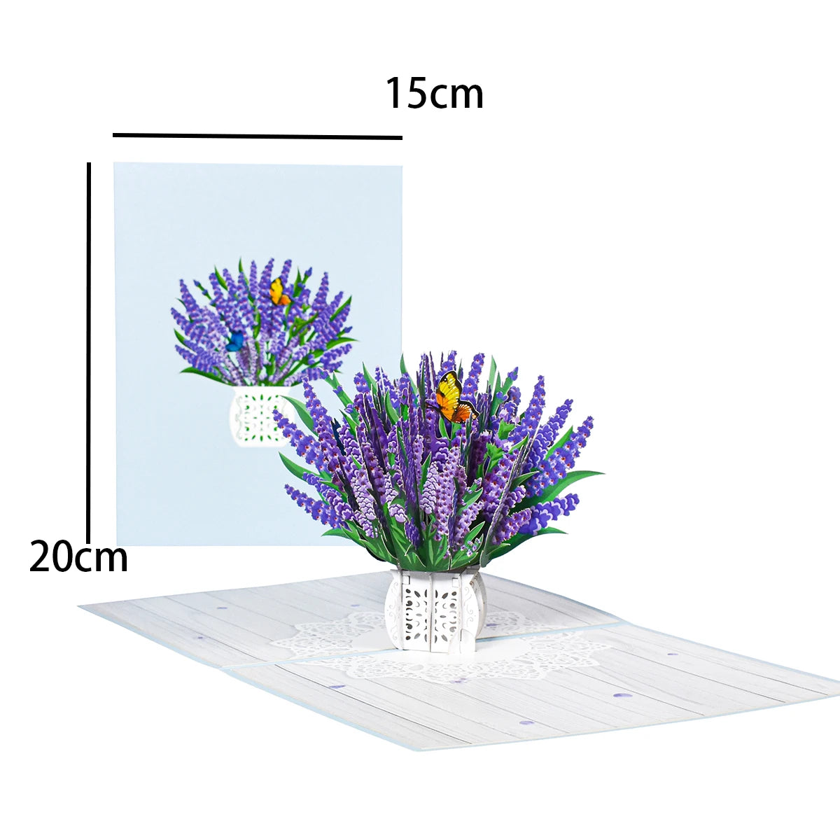 Magic Ants Pop Up Flower Card Flora 3D Greeting Card