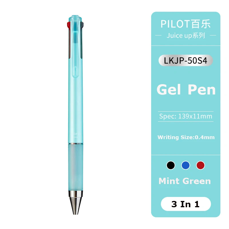 Japan Pilot JUICE UP Multifunctional Gel Pen 0.4MM 3Colors/4Colors Ballpoint Pens Back To School Office Statioinery Supplies