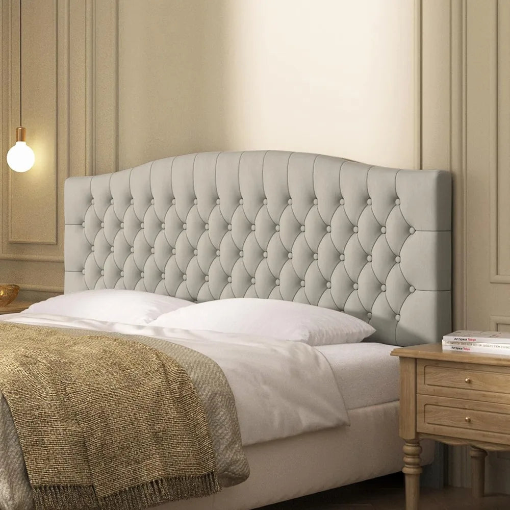 Velvet Headboard Wall Or Bed Frame Mounting And Foam Padding