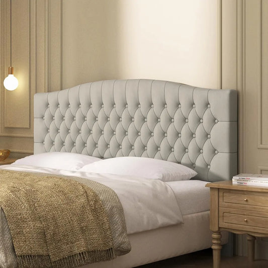 Velvet Headboard Wall Or Bed Frame Mounting And Foam Padding