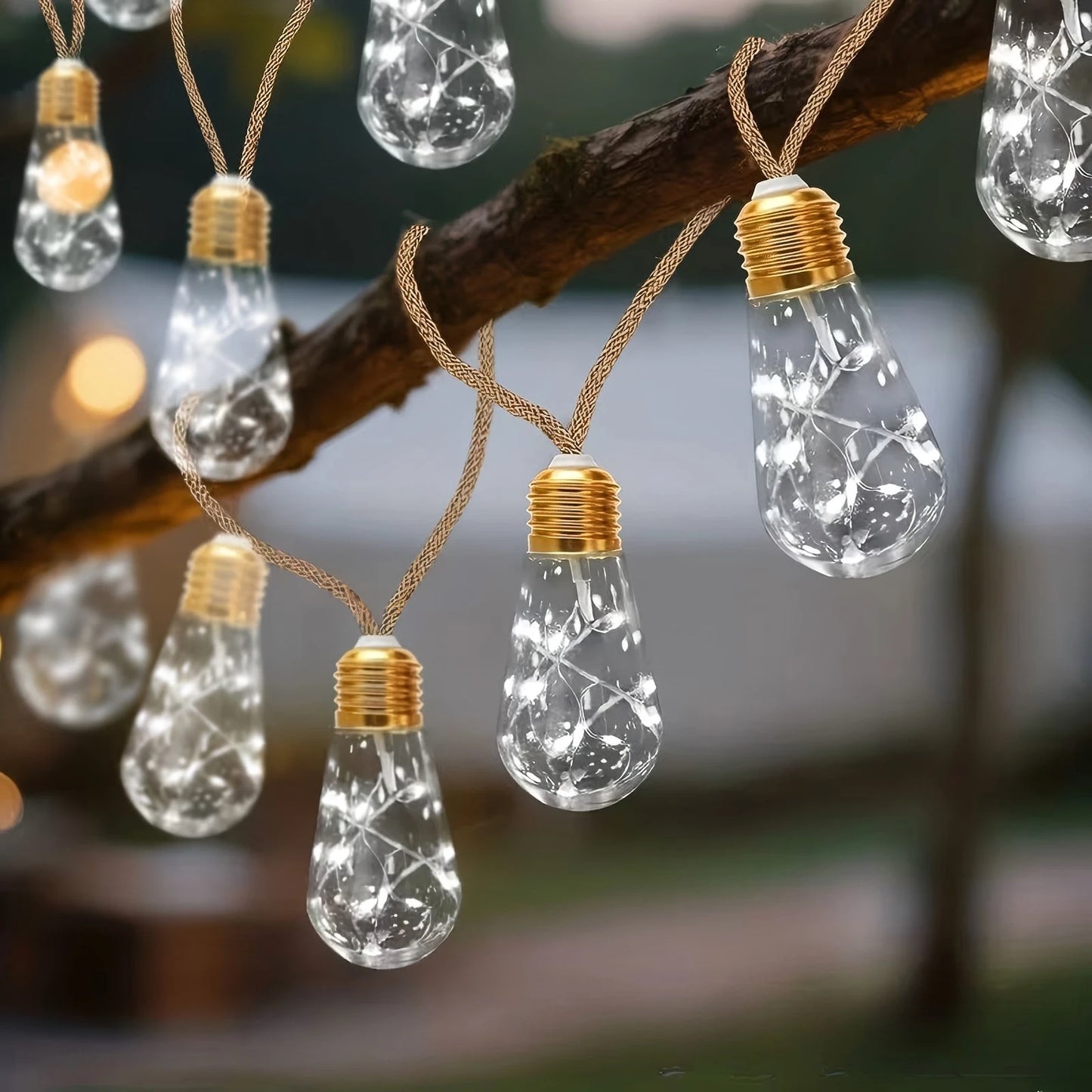 Solar Fairy Lights IP44 Waterproof Unbreakable Bulbs 8 Modes