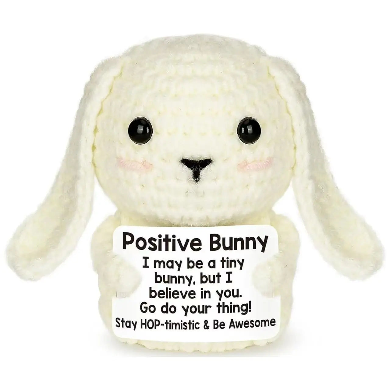 Positive Crochet Animals Christmas Birthday Gifts for Women Men Emotional Mom Dad Daughter Sister Friend Desk Home Fall Decor