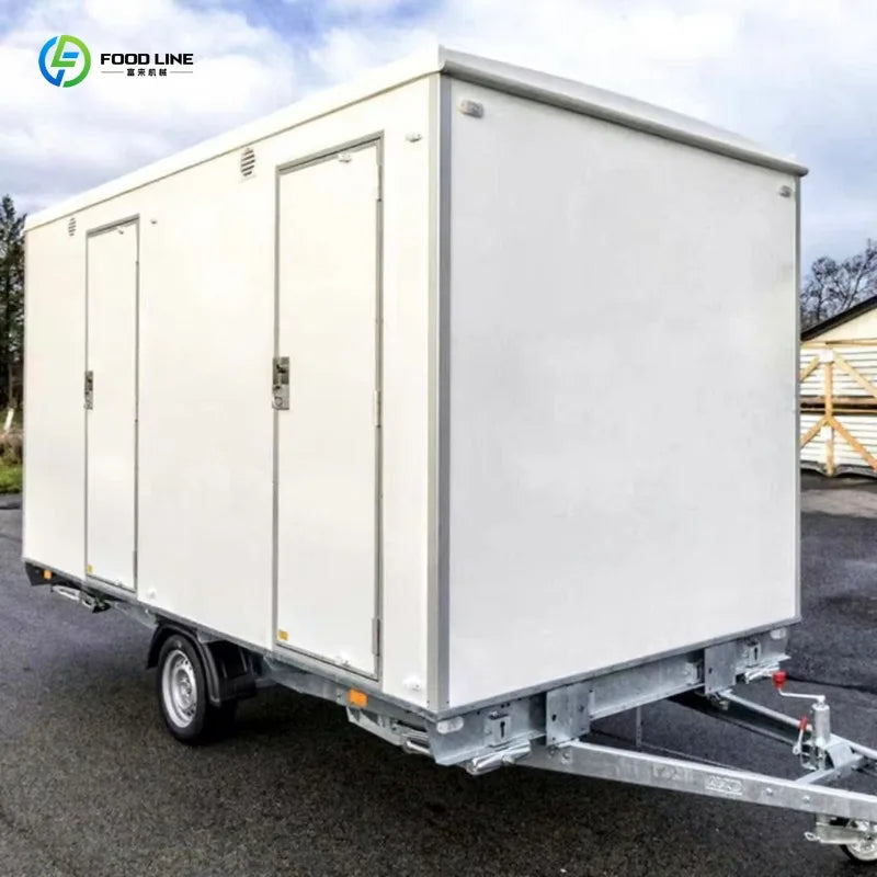 Customized Container Toilet Trailer Portable Luxury Prefabricated Mobile Bathroom