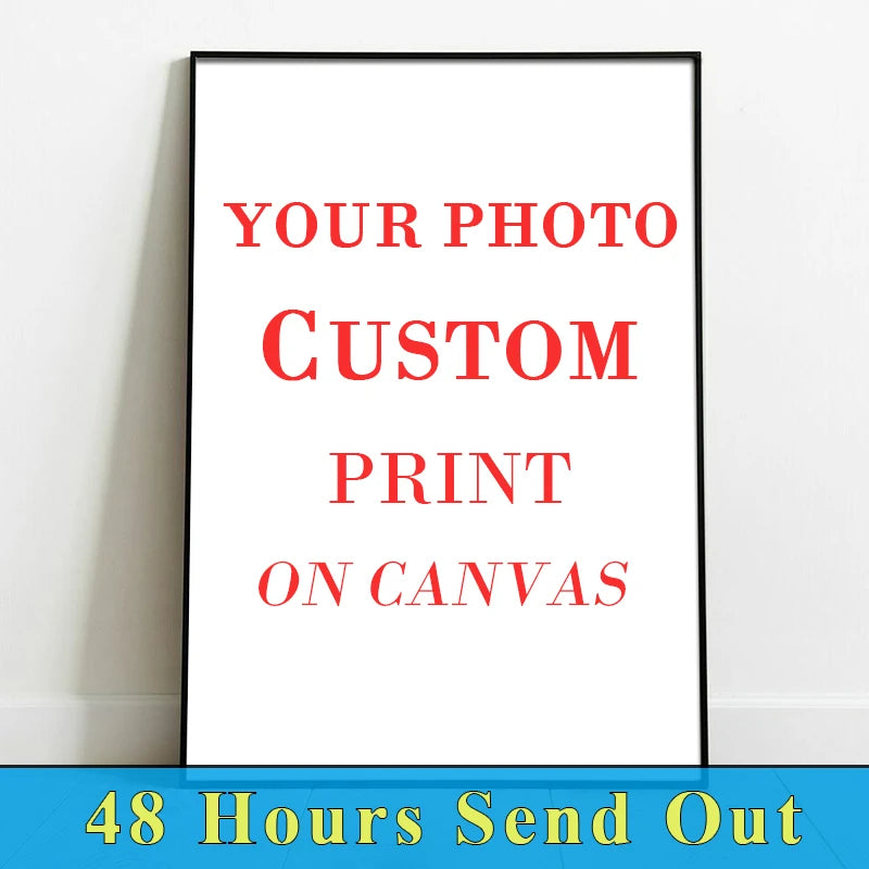 Customized Photo Prints Your Picture on Canvas Wall Art Posters Custom Canvas Decorative Paintings Living Room Aesthetic Decor