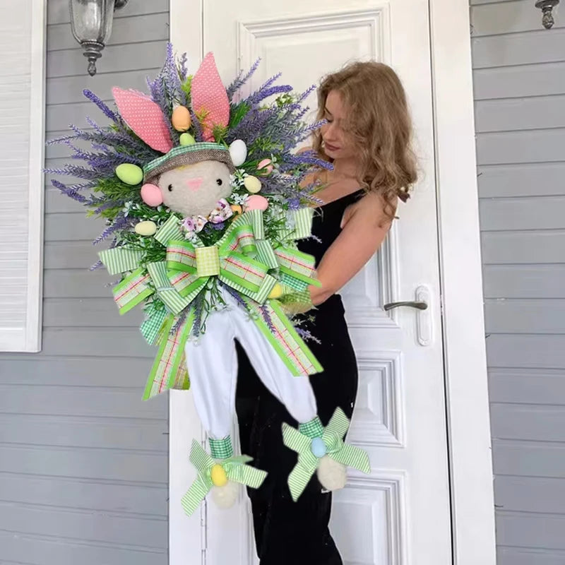 Easter Bunny Wreath For Wall And Garden Decor Indoor Outdoor