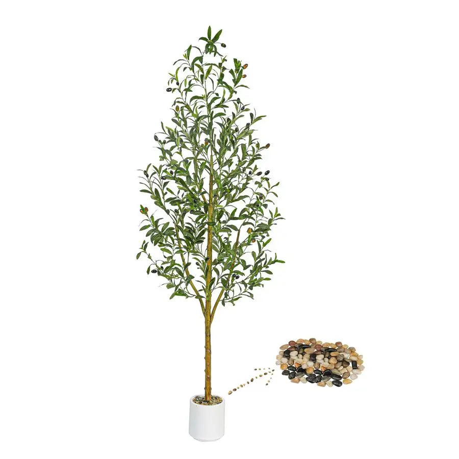Olive Tree Artificial Plant With Planter For Home Office Decor