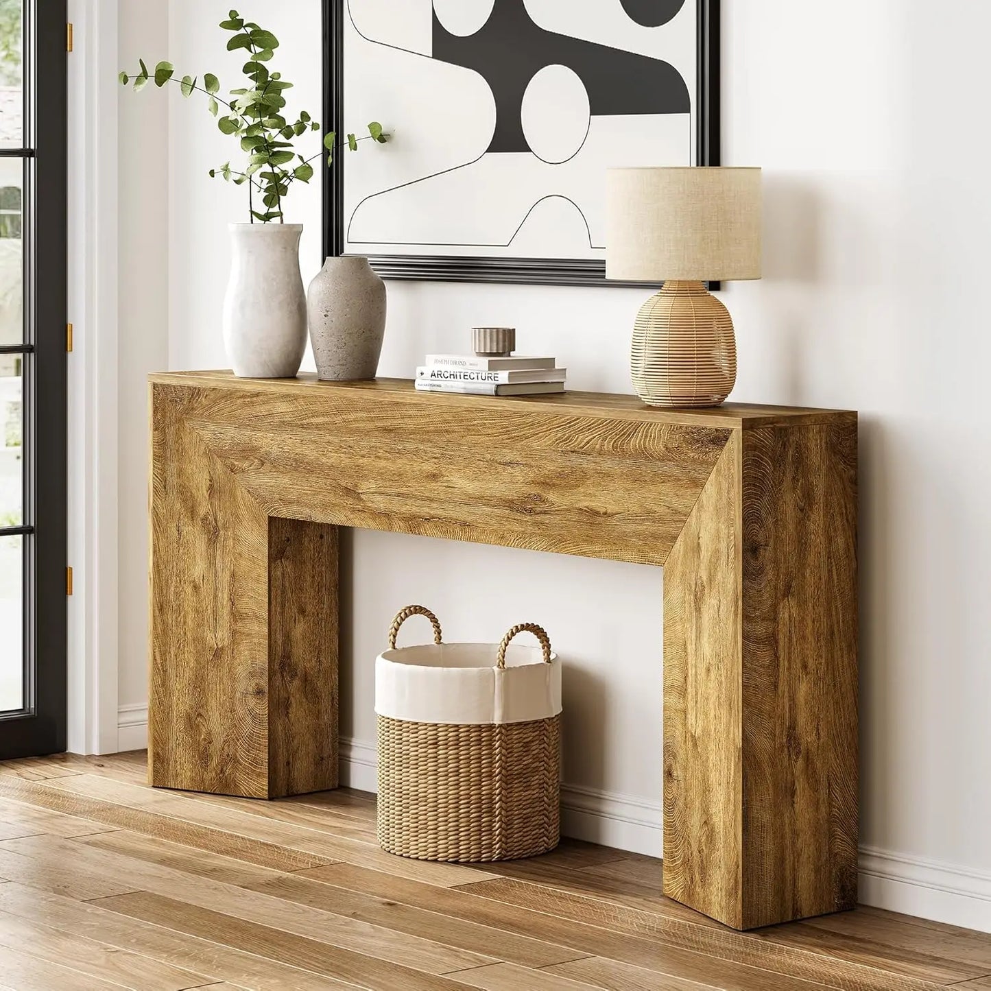 Little Tree Console Table Modern Hallway Foyer Living Room