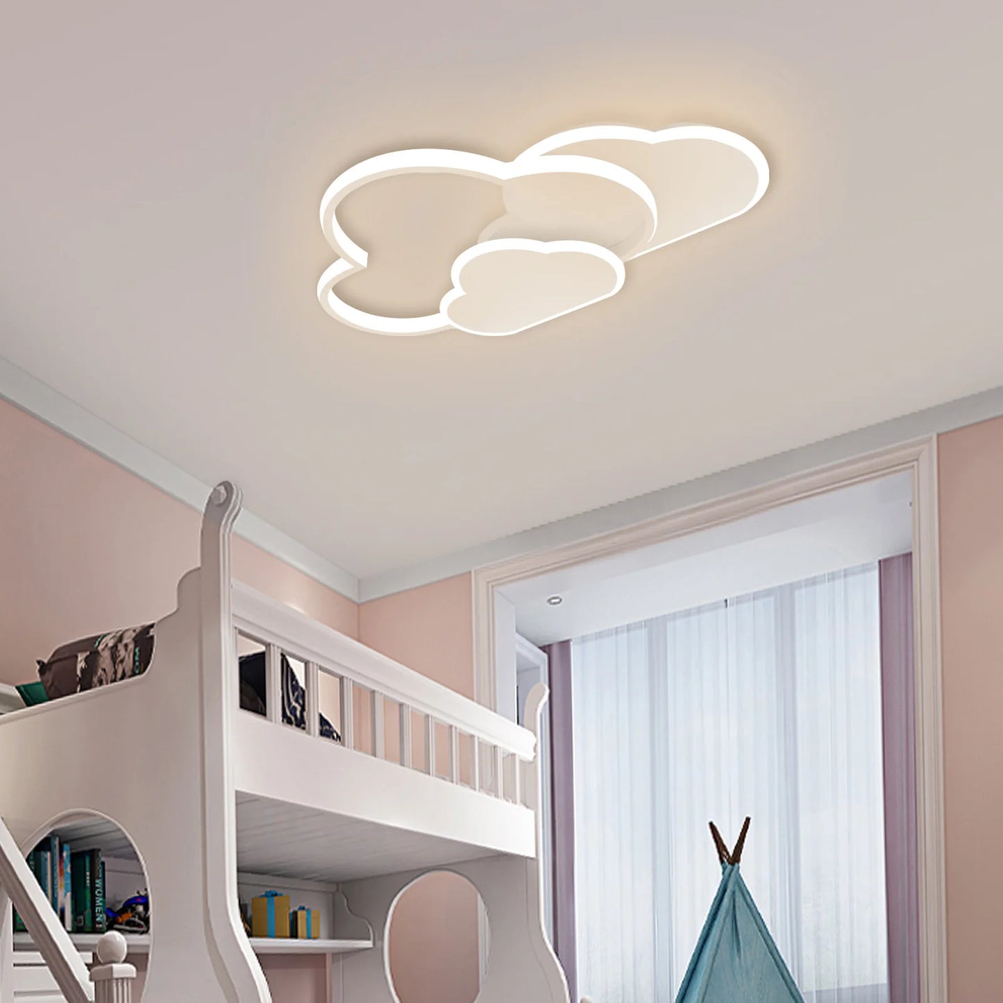 42W LED Cloud Ceiling Light White Ceiling Mounted for Bedroom Living Dining Room Study Kitchen Ceiling Chandelier Indoor Home
