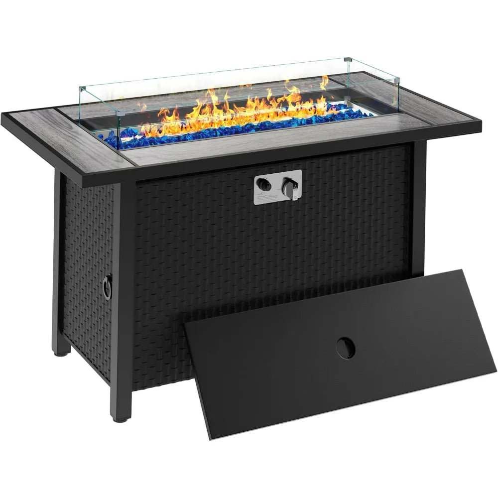 Meilocar Propane Fire Table 50000 BTU Fire Pit 3 In 1