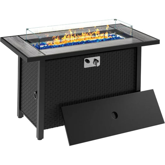Meilocar Propane Fire Table 50000 BTU Fire Pit 3 In 1