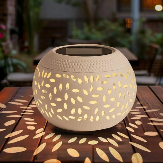 Solar Table Light Outdoor LED Lantern For Patio Garden