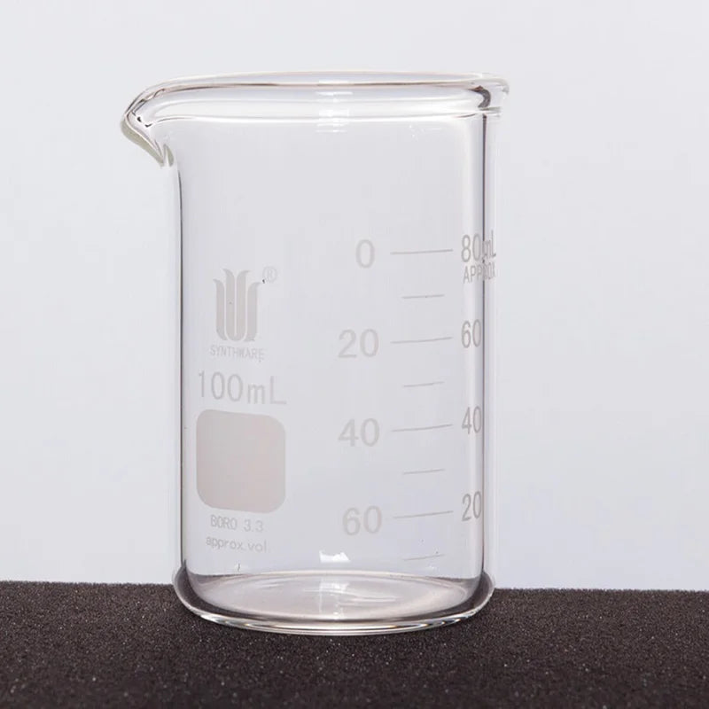 SYNTHWARE Thick Walled Beaker With Dual Graduation Borosilicate Glass