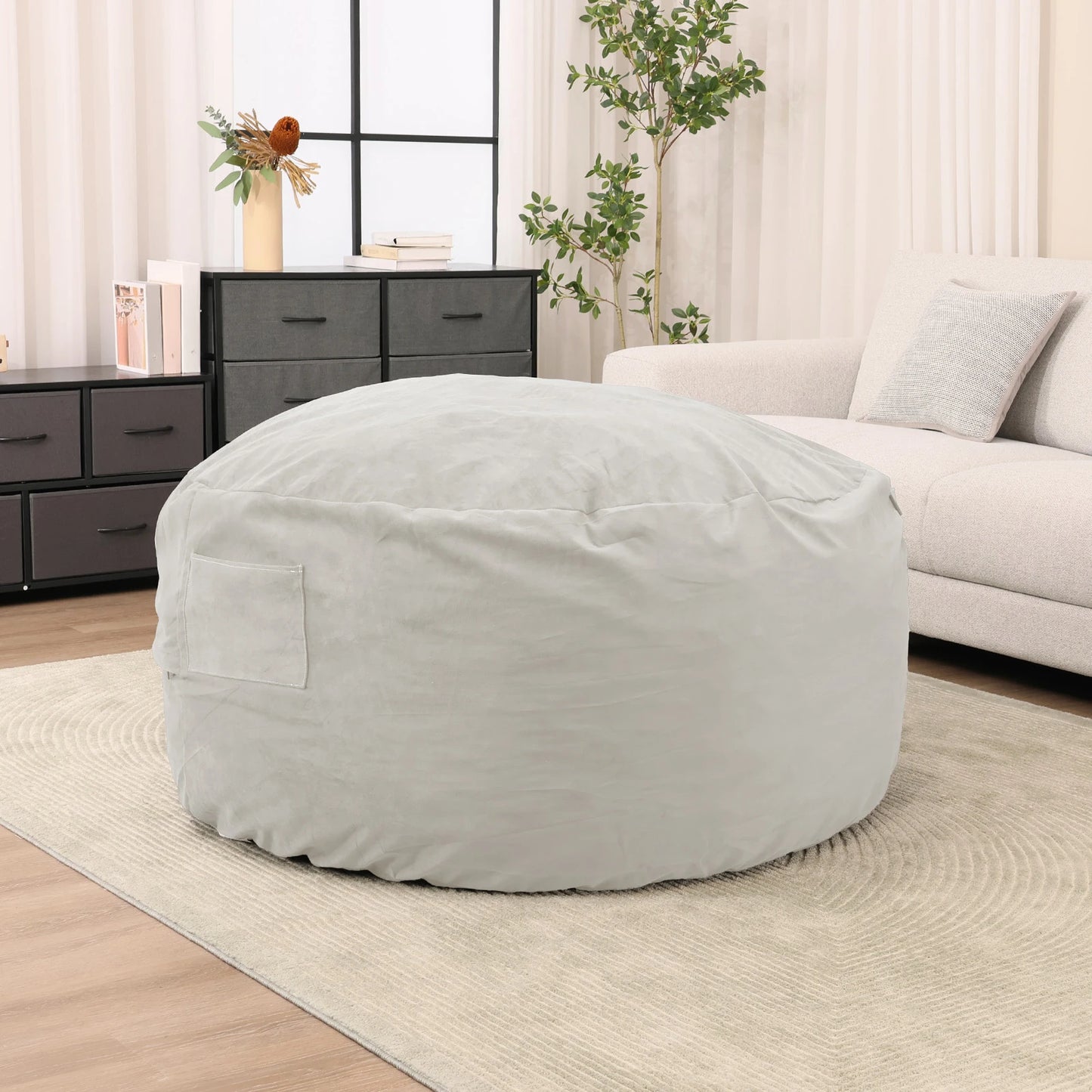 JHK Bean Bag Chair For Gaming And Reading With Removable Cover