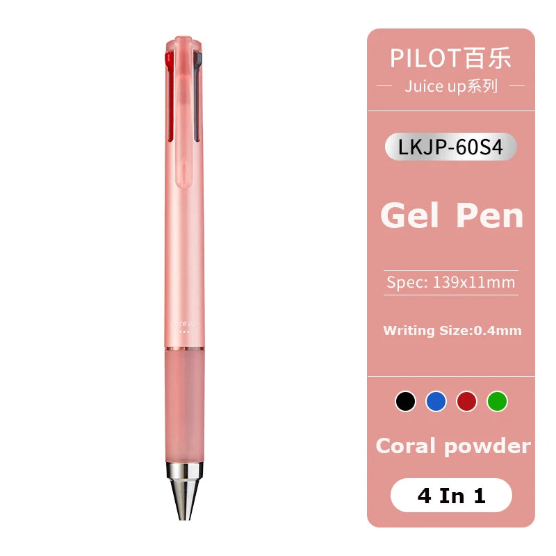 Japan Pilot JUICE UP Multifunctional Gel Pen 0.4MM 3Colors/4Colors Ballpoint Pens Back To School Office Statioinery Supplies