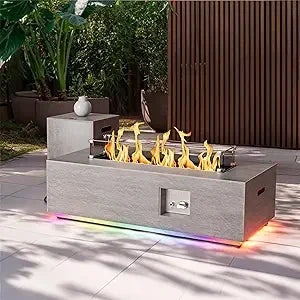 Outdoor Propane Fire Pit Table 50000 BTU Patio Unit